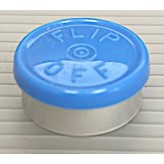 20mm Flip Off Vial Seals, Light Blue, Bag of 1000