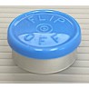 20mm Flip Off Vial Seals, Light Blue, Bag of 1000
