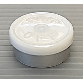 20mm Flip Off Vial Seals, White, Bag of 1000