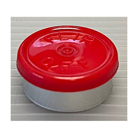 20mm Flip Off Vial Seals, Red, Bag of 1000