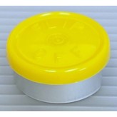 20mm Flip Off Vial Seals, Yellow, Bag of 1000