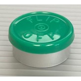 20mm Flip Off Vial Seals, Green, Bag of 1000