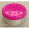 20mm Flip Off Vial Seals, Magenta, Bag of 1000