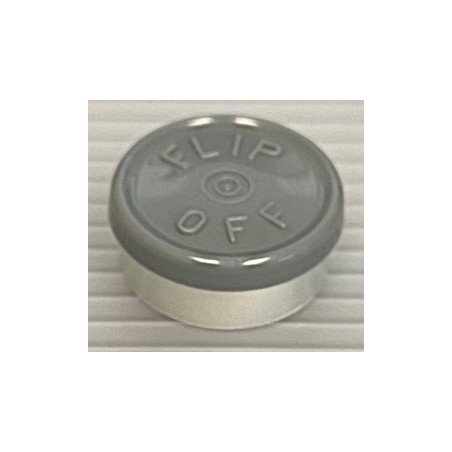 20mm Flip Off Vial Seals, Dark Gray, Bag of 1000