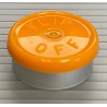 20mm Flip Off Vial Seals, Faded Light Orange, Bag of 1000