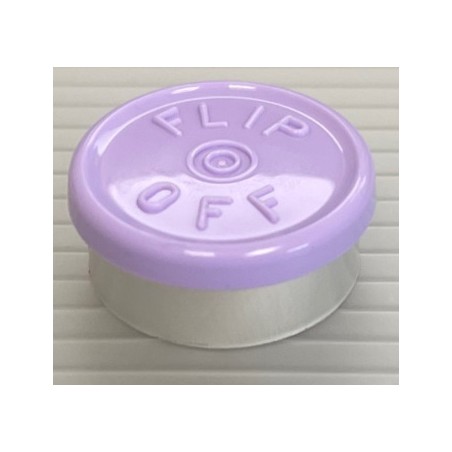 20mm Flip Off Vial Seals, Lavender, Case of 1000