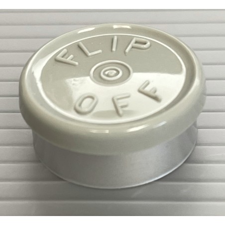 20mm Flip Off Vial Seals, Light Misty Gray, Case of 1000