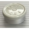 20mm Flip Off Vial Seals, Light Misty Gray, Case of 1000
