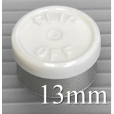 13mm Flip Off Vial Seals, White, Pack of 100