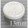 13mm Flip Off Vial Seals, White, Pack of 100