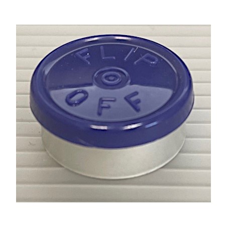 20mm Flip Off Vial Seals, Dark Navy Blue, Pack of 100