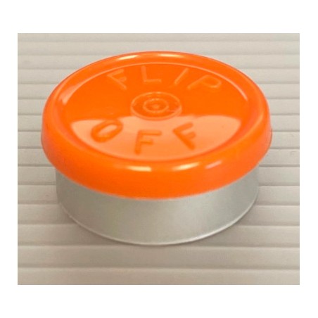 Orange Peel 20mm Flip Off Vial Seals, West Pharma Pack of 100