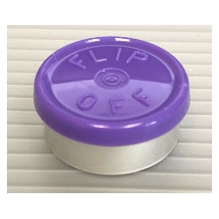 Purple 20mm Flip Off Vial Seals, West Pharma Pack of 100
