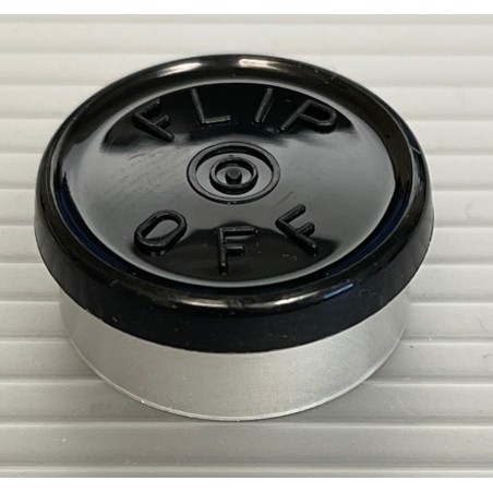 20mm Flip Off Vial Seals, Black, Pack of 100