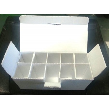 Treasure Chest White Vial Boxes, for 10x10ml Serum Vials, Pack of 5