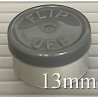 Dark Gray West 13mm Flip Off Vial Seals, Case of 1000