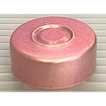 Rose Gold colored 20mm Center Tear Aluminum Vial Seals, Bag of 1000