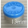Light Blue West 13mm Flip Off Vial Seals, Pack of 100