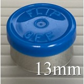 Royal Blue West 13mm Flip Off Vial Seals, Pack of 100