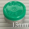 Green West 13mm Flip Off Vial Seals, Bag of 1000