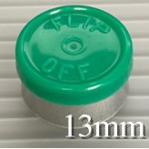 Green West 13mm Flip Off Vial Seals, Pack of 100