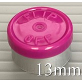Magenta West 13mm Flip Off Vial Seals, Pack of 100