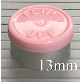 Gloss Pink West 13mm Flip Off Vial Seals, Case of 1000