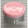 Gloss Pink West 13mm Flip Off Vial Seals, Pack of 100