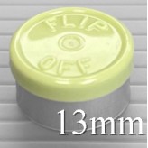 Faded Light Green West 13mm Flip Off Vial Seals, Bag 1000