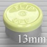 Faded Light Green West 13mm Flip Off Vial Seals, Pk 100