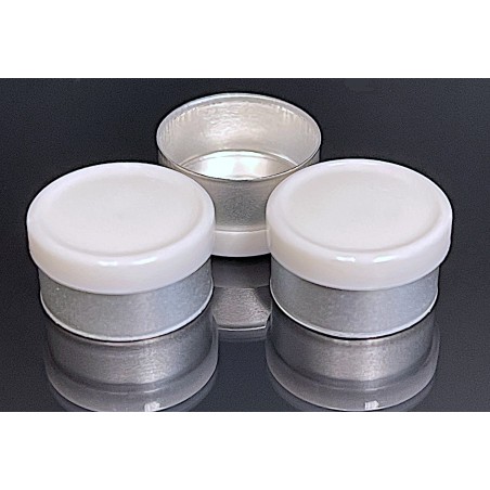 White 13mm West Gloss Flip Cap Vial Seal