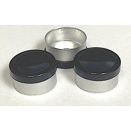 Black 13mm West Gloss Flip Cap Vial Seal