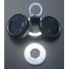 Black Flip Off Tear Off Vial Seals by West Pharma dealer distributor.