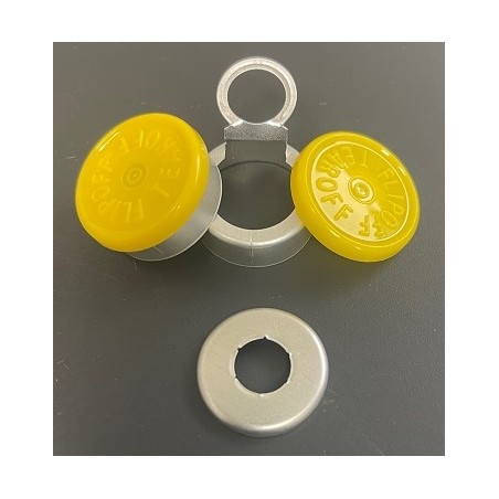 Yellow Flip Off Tear Off Vial Seals by West Pharma