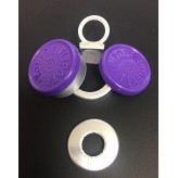 20mm Flip Off-Tear Off Vial Seals, Purple, Bag 1000