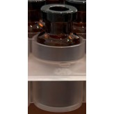 ISO 2R Amber Open Sterile Vials, Protective Nested Sleeve Tray, 100 vials
