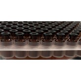 ISO 2R Amber Open Sterile Vials in Tub and Nested Tray - 100 vials