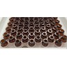 ISO 2R Amber Open Sterile Vials in Tub and Nested Tray - 100 vials