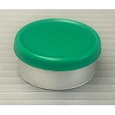 West 20mm Matte Flip Cap Vial Seal, Green, Bag 1000