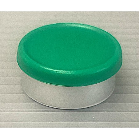 West 20mm Matte Flip Cap Vial Seal, Green, Bag 1000