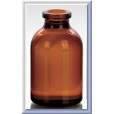 50mL Amber Serum Vials, 43x73mm, Ream of 68