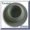 20mm Vial Stopper, Silicone Treated Round Bottom (JT), Bag of 1000