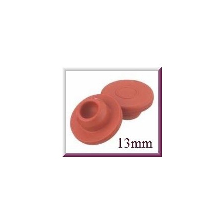 13mm Red Vial Stopper, Pack of 100