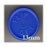 13mm Flip Off Vial Seals, Royal Blue, Pack of 100