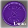 13mm Flip Off Vial Seals, Purple, Case of 1000