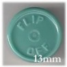 13mm Flip Off Vial Seals, Slate Blue Green, Pk 100