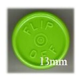 13mm Flip Off Vial Seals, Willow Green, Bag 1000