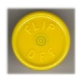 20mm Flip Off Vial Seals, Yellow, Pack of 100