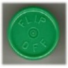 20mm Flip Off Vial Seals, Green, Bag of 1000