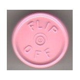 20mm Flip Off Vial Seals, Gloss Pink, Pack of 100